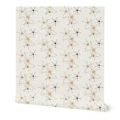 Sea Stars in beige and brown with background