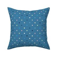 Colorful Polka Dots / Blue