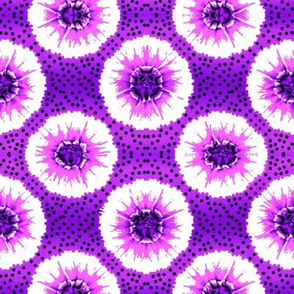 Contemporary Burst Bloom -Ultra Violet