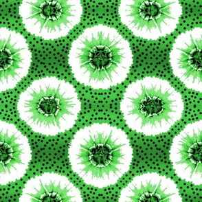 Contemporary Burst Bloom -Kiwi Green