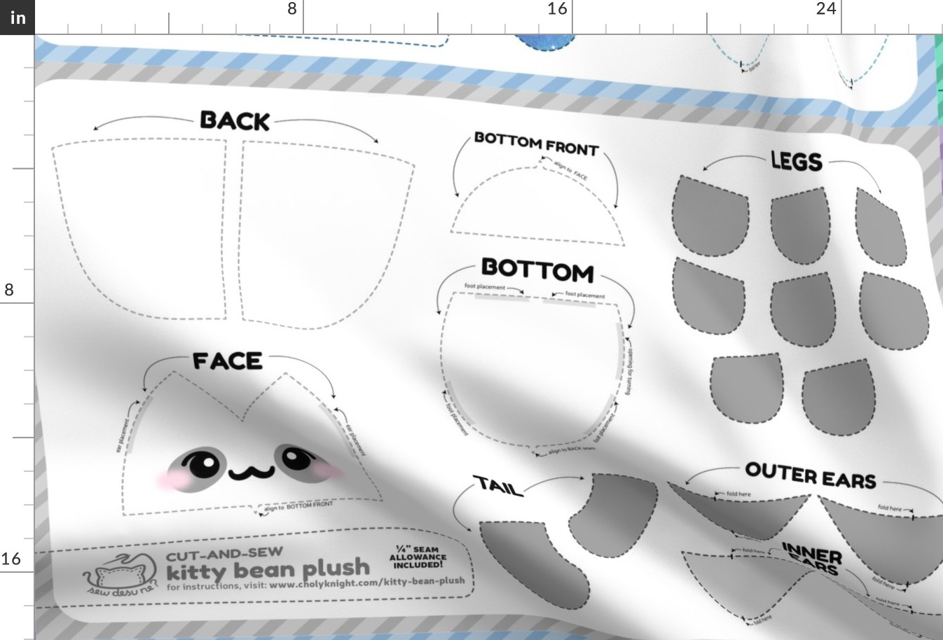 Cut & Sew Kitty Bean Plush Bundle