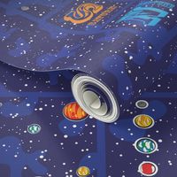 Our Solar System Cheater Quilt