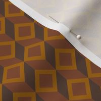 Geometric Pattern: Diamond Chevron: Brown