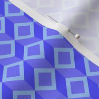 Geometric Pattern: Diamond Chevron: Blue