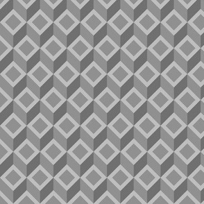 Geometric Pattern: Diamond Chevron: Grey