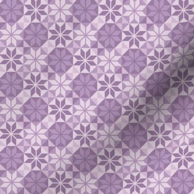 Geometric Pattern: Eight Petal Flower: Purple