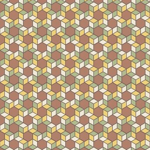 Geometric Pattern: Hexagon Box: Autumn