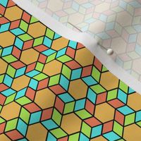 Geometric Pattern: Hexagon Box: Summer