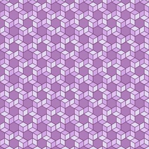 Geometric Pattern: Hexagon Box: Purple