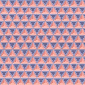 Geometric Pattern: Triangle: Blue/Orange