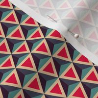 Geometric Pattern: Triangle: Blue/Red