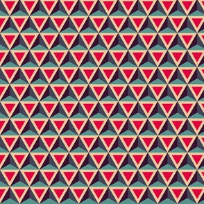 Geometric Pattern: Triangle: Blue/Red