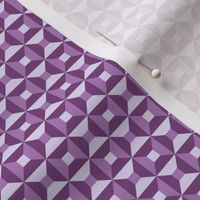 Geometric Pattern: Square Check: Purple