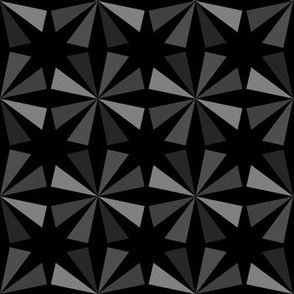 Geometric Pattern: Star: Grey/Black