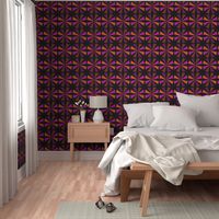 Geometric Pattern: Star: Orange/Pink