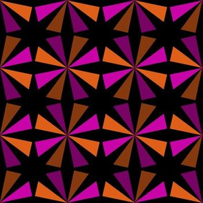 Geometric Pattern: Star: Orange/Pink