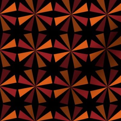 Geometric Pattern: Star: Orange/Red