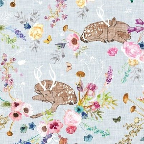 Fawn Garden (duck egg blue) MED