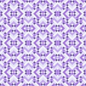 Geometric Pattern: Woven Rug: Purple