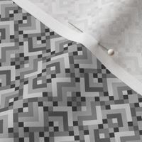 Geometric Pattern: Woven Rug: Monochrome