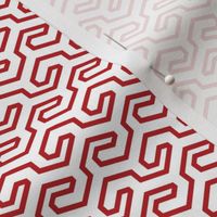 Geometric Pattern: Key Hook: Red