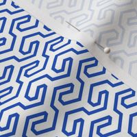 Geometric Pattern: Key Hook: Blue