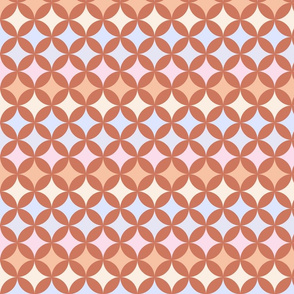 Geometric Pattern: Circle Nested: Terracotta