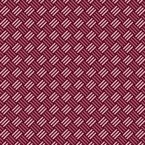 Geometric Pattern: Weave: Red