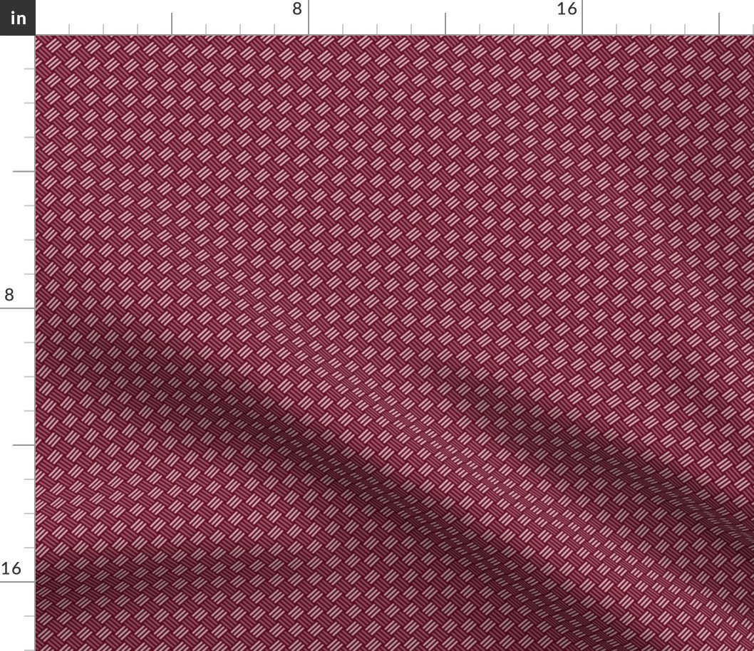 Geometric Pattern: Weave: Red