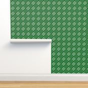 Geometric Pattern: Weave: Green