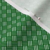 Geometric Pattern: Weave: Green