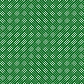 Geometric Pattern: Weave: Green