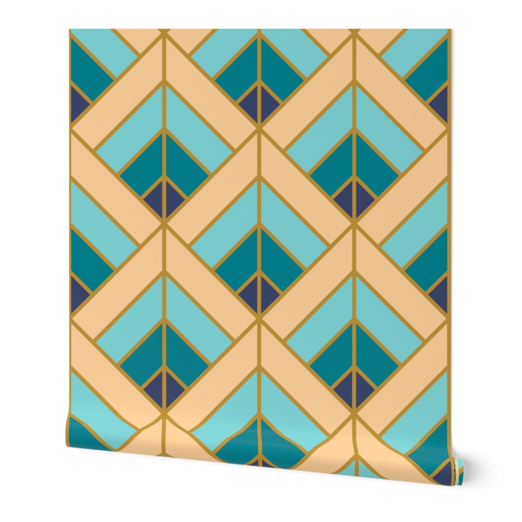 Geometric Pattern: Art Deco Diamond: Dream
