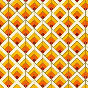 Geometric Pattern: Art Deco Diamond: Sunset (standard version)