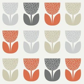 Flower Pattern: Poppy: Brookelyn Orange