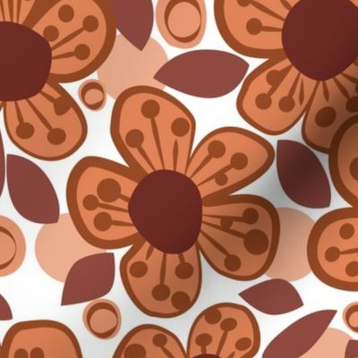 Bold Brown Floral