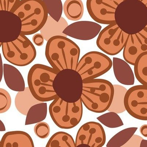 Bold Brown Floral