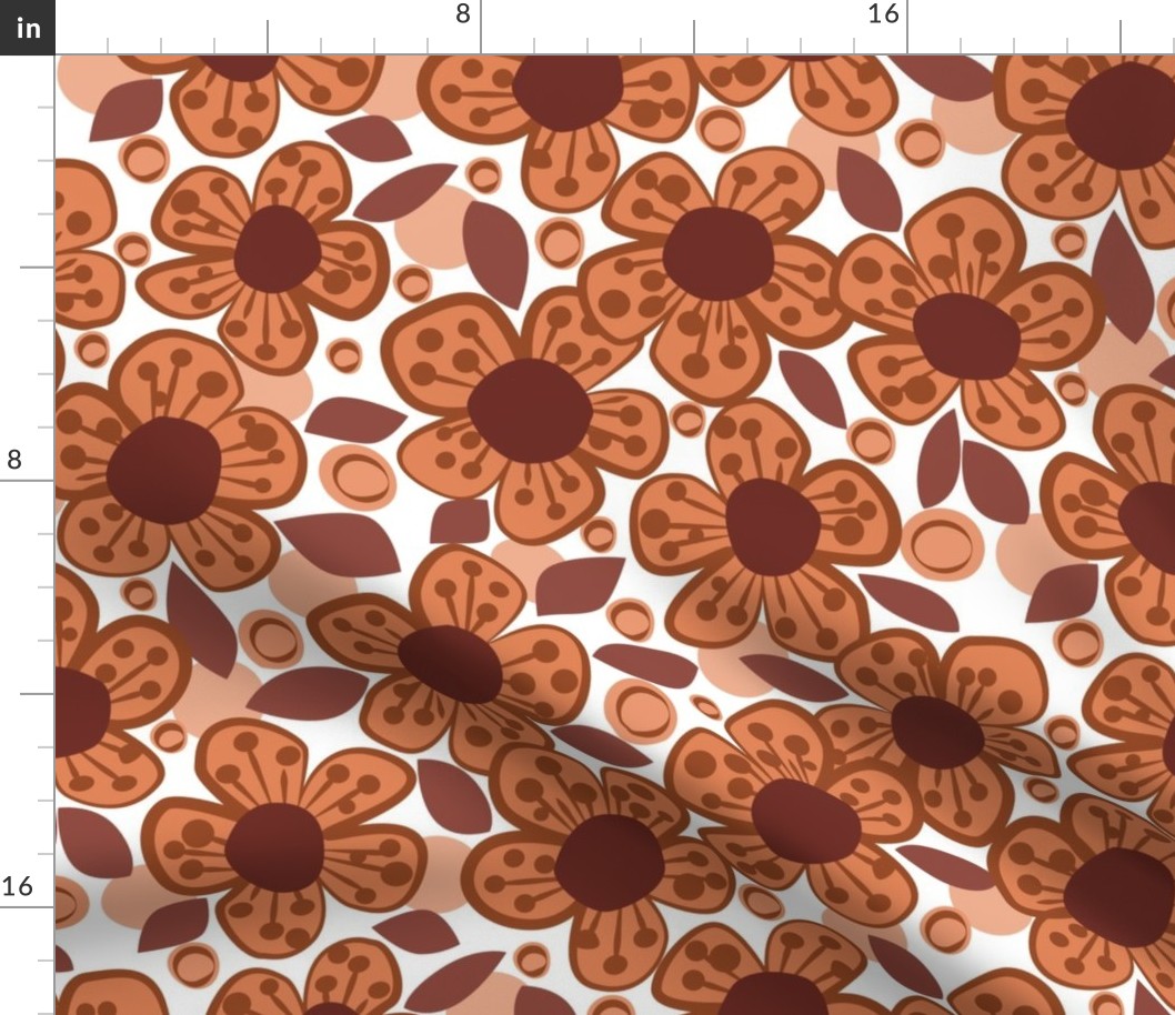 Bold Brown Floral