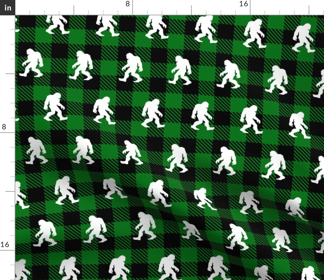 Buffalo Plaid Sasquatch Green