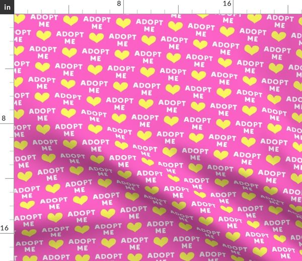 Adopt Me Pink Yellow Spoonflower