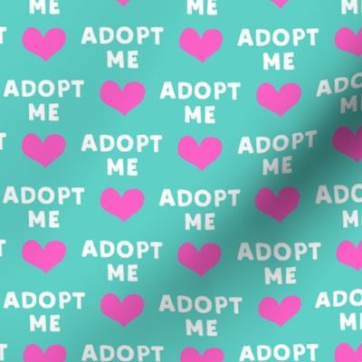 adopt me - pink & teal
