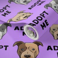 adopt me - pit bulls on purple