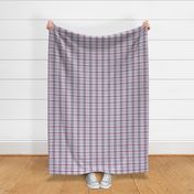 Plaid pattern wine red