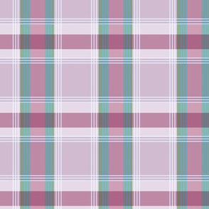 Plaid pattern wine red