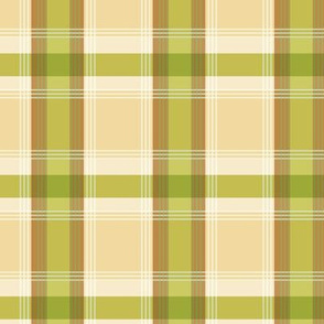 Plaid pattern green and brown