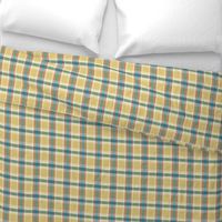 Plaid pattern green and yellow