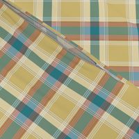 Plaid pattern green and yellow