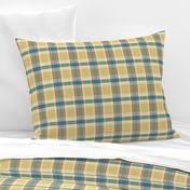 Plaid pattern green and yellow