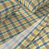 Plaid pattern green and yellow