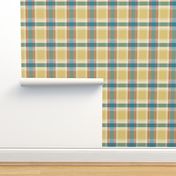 Plaid pattern green and yellow